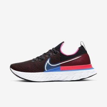 Nike React Infinity Run Flyknit - Férfi Túracipő - Fekete/Piros/Kék/Fehér